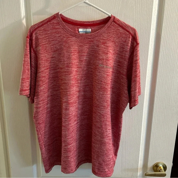 Columbia men’s short sleeve shirt size large shell 100% polyester omni wick - Picture 1 of 4
